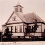 Front of Vernon Center Schoolhouse 1900s
